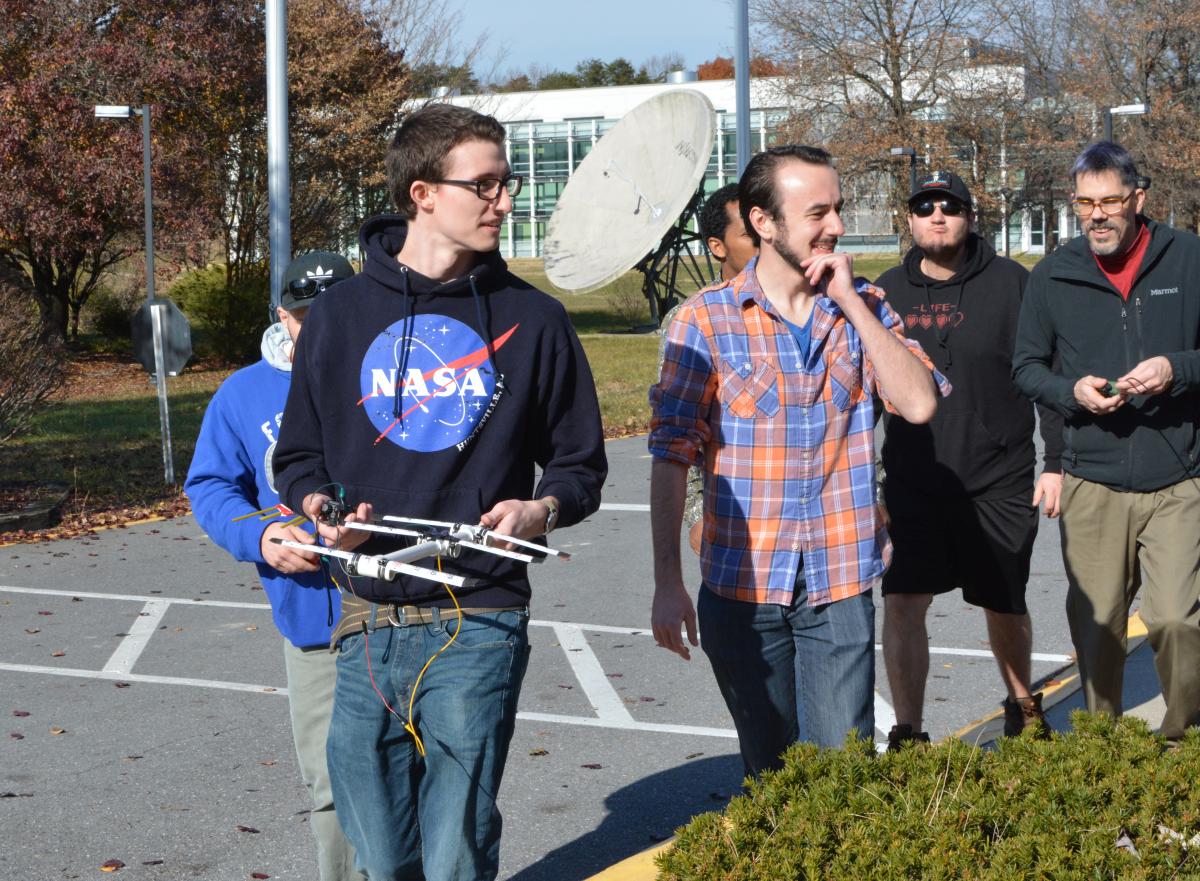 Capitol students participate in an amateur radio foxhunt