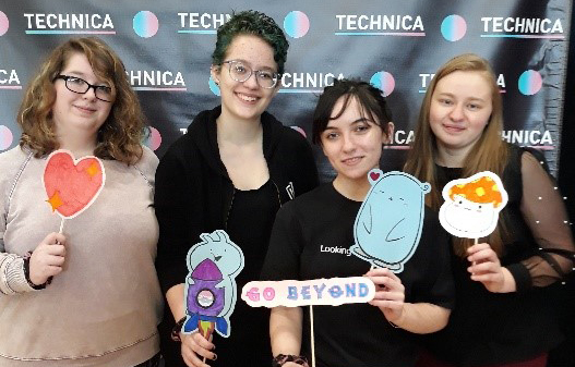 Capitol Tech's female students at Technica