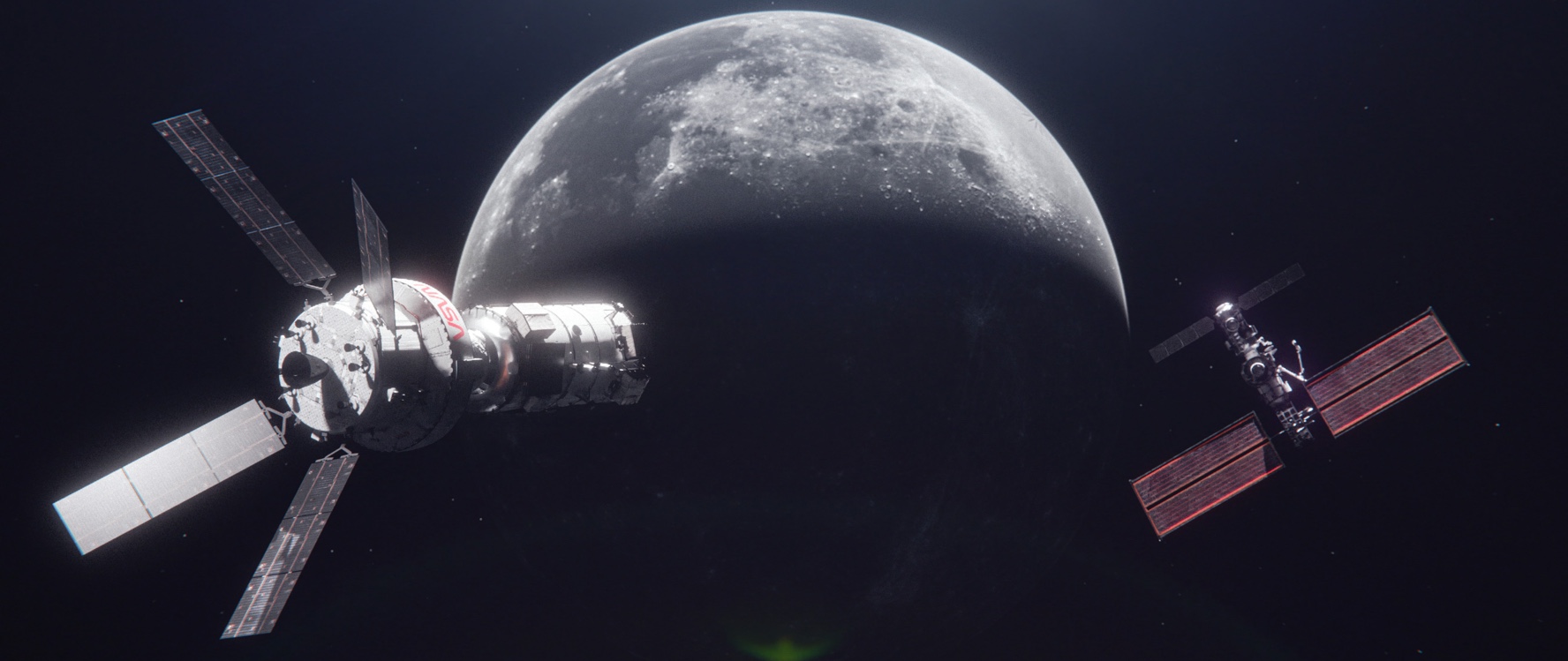 Artist Concept of the Artemis mission to the Moon. 