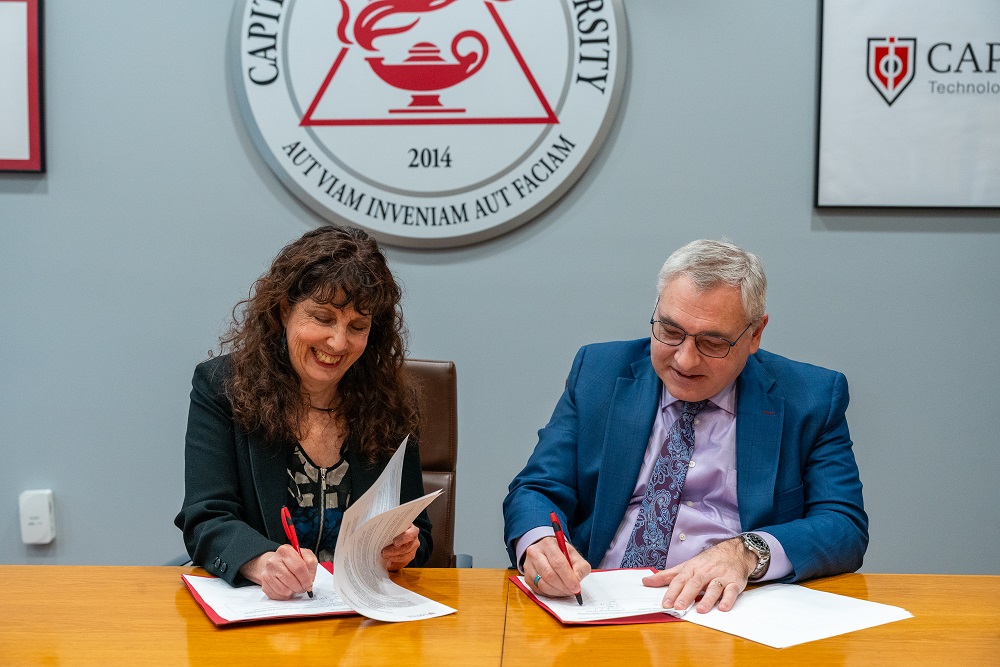 Capitol Tech - MD Blockchain MOU Signing 2025 Document Signing