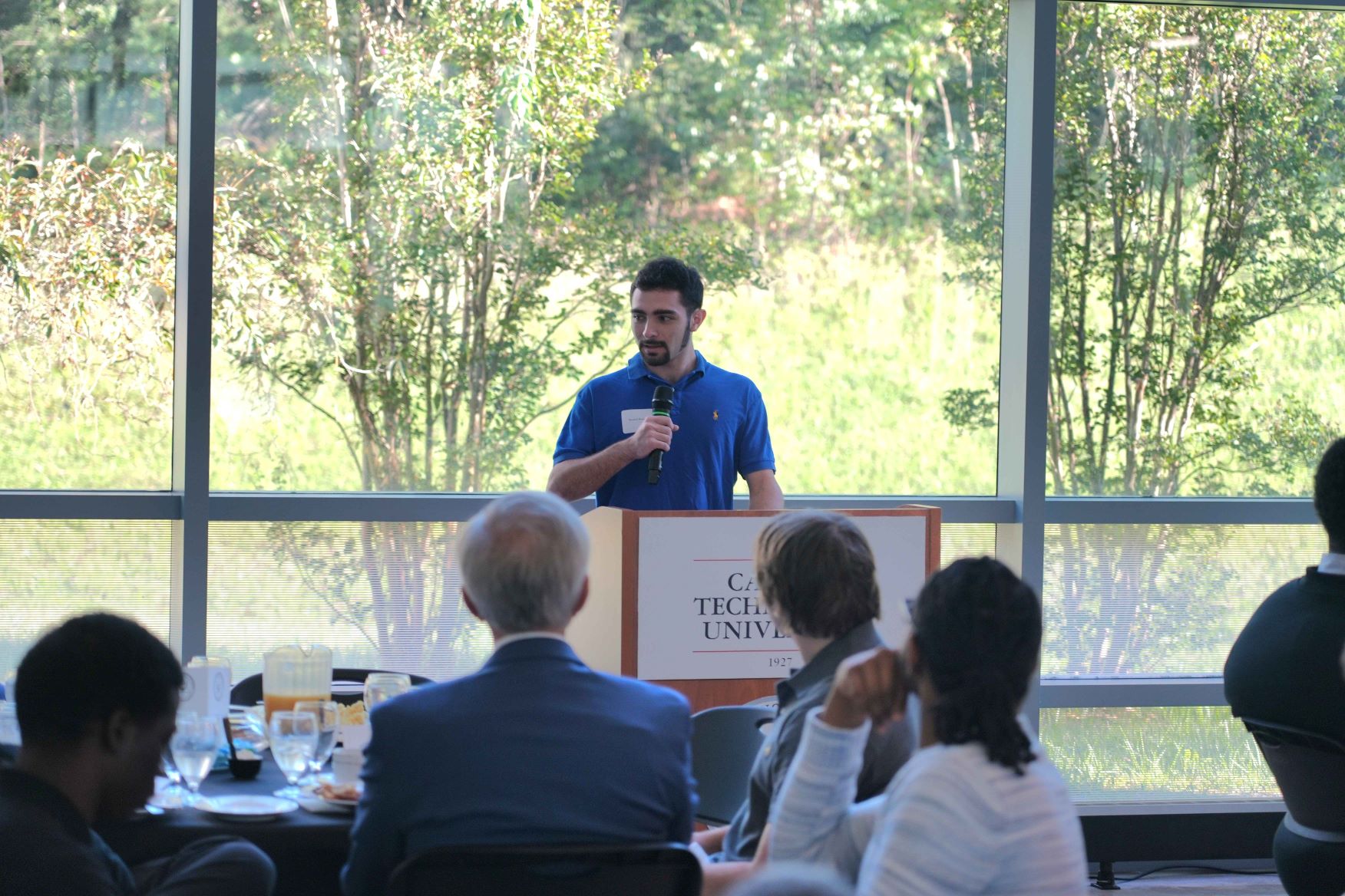 Maxwell Rosenthal Speaking at Scholarship Appreciation Breakfast