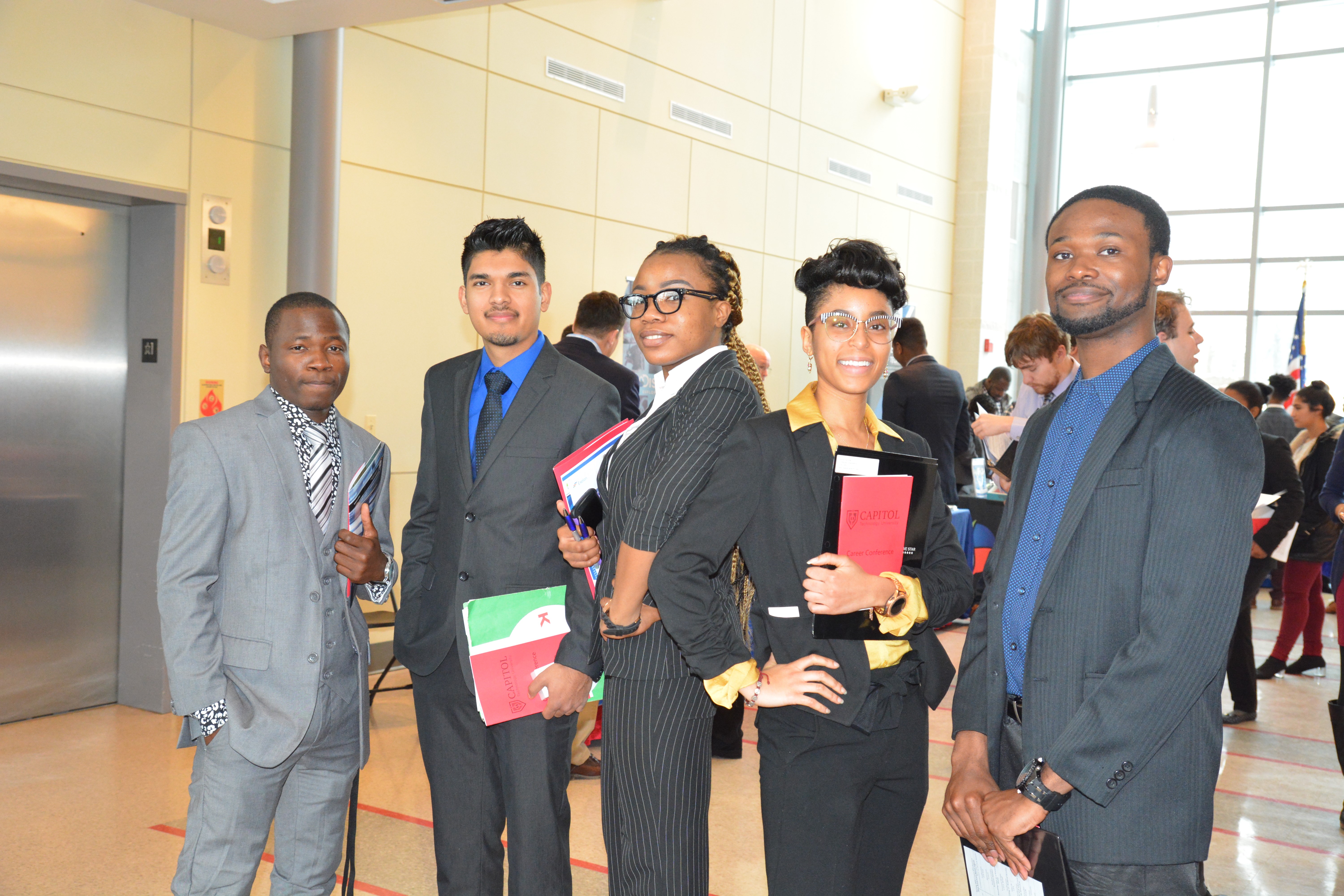 students at career conference