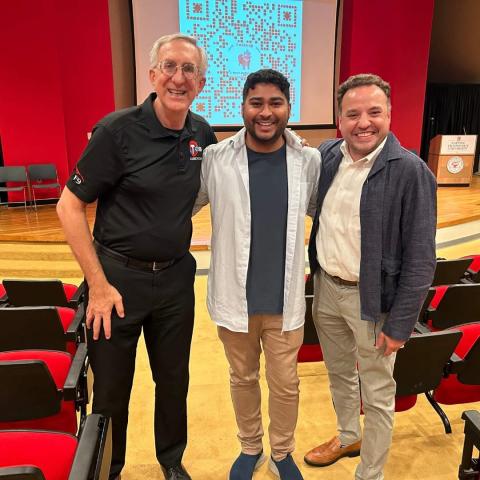 Jeff Volosin with Director Akash Sherman at Clara Movie Night